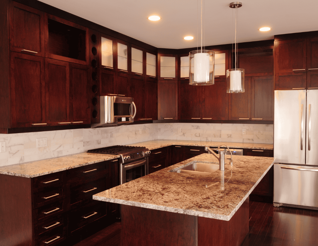 Stained Cabinets