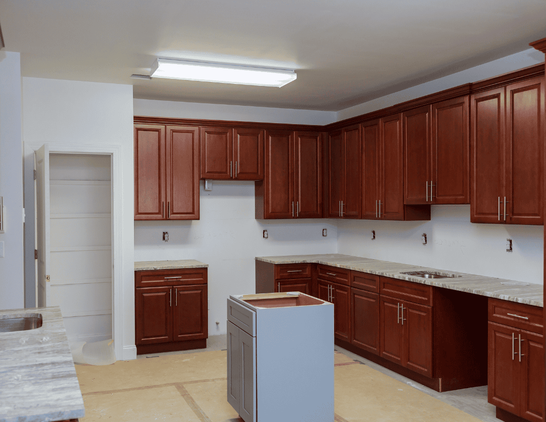 how to stain your cabinets